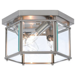 GL7648962 Bretton Flush Mount Ceiling Light - Brushed Nickel GL7648962 Bretton Flush Mount Ceiling Light - Brushed Nickel
