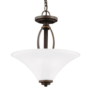 GL7713202715 Metcalf Semi Flush Mount Ceiling Light - Autumn Bronze