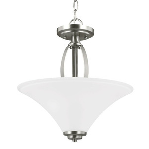 GL7713202962 Metcalf Semi Flush Mount Ceiling Light - Brushed Nickel