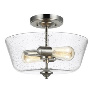 GL7714502962 Belton Semi Flush Mount Ceiling Light - Brushed Nickel