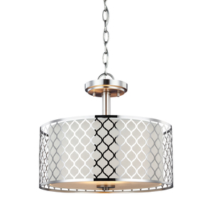 GL7715502962 Jourdanton Drum Pendant Pendant Light - Brushed Nickel