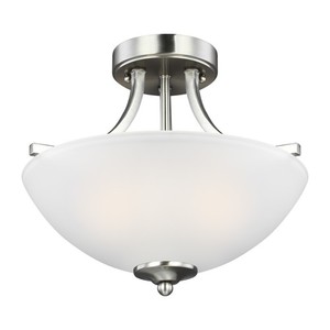 GL7716502962 Geary Semi Flush Mount Ceiling Light - Brushed Nickel