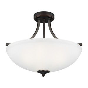 GL7716503EN3710 Geary Semi Flush Mount Ceiling Light - Bronze