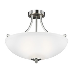 GL7716503EN3962 Geary Semi Flush Mount Ceiling Light - Brushed Nickel