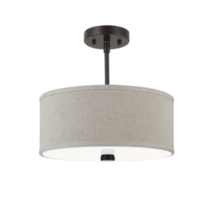 GL77262EN3710 Dayna Shade Pendants Semi Flush Mount Ceiling Light - Burnt Sienna