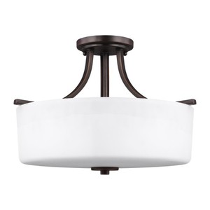 GL7728803710 Canfield Semi Flush Mount Ceiling Light - Bronze