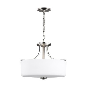 GL7728803962 Canfield Semi Flush Mount Ceiling Light - Brushed Nickel