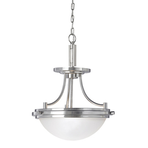 GL77660962 Winnetka Semi Flush Mount Ceiling Light - Brushed Nickel