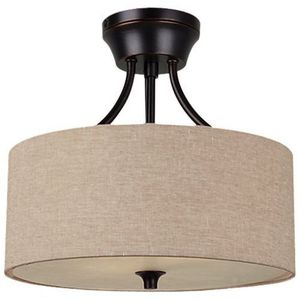 GL77952710 Stirling Semi Flush Mount Ceiling Light - Burnt Sienna