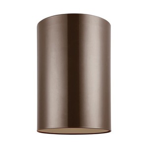 GL781390110 Outdoor Bullets Semi Flush Mount Ceiling Light - Bronze