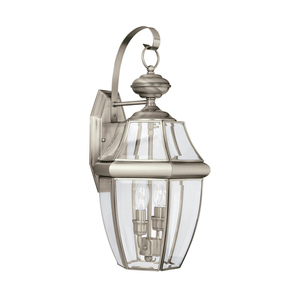 GL8039EN965 Lancaster Entrance Outdoor Wall Light - Antique Brushed Nickel