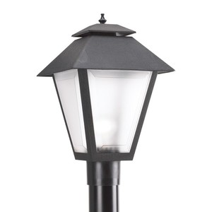 GL82065EN312 Polycarb Painted Lanterns Post Light Post Lights - Black