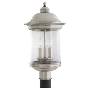 GL82081965 Hermitage Post Light Post Lights - Antique Brushed Nickel