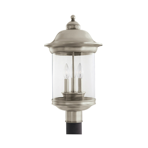 GL82081EN965 Hermitage Post Light Post Lights - Antique Brushed Nickel