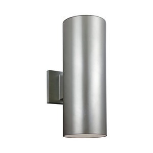 GL8313802EN3753 Outdoor Cylinders Entrance Outdoor Wall Light - Painted Brushed Nickel