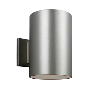 GL8313901EN3753 Outdoor Cylinders Entrance Outdoor Wall Light - Painted Brushed Nickel