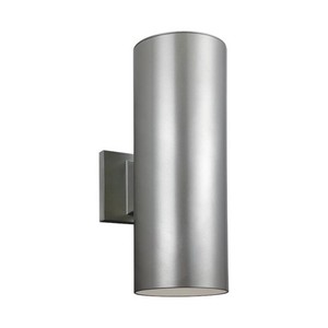 GL8413897S753 Outdoor Cylinders Entrance Outdoor Wall Light - Painted Brushed Nickel