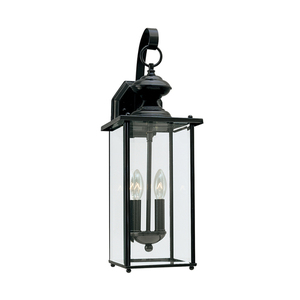 GL8468EN12 Jamestowne Entrance Outdoor Wall Light - Black