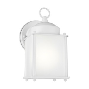 GL859200115 New Castle Entrance Outdoor Wall Light - White