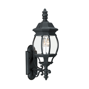 GL88201EN12 Wynfield Entrance Outdoor Wall Light - Black