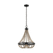 Generation Lighting S3101903EN872 Washed Pine / Stardust Mini Chandelier