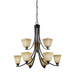 Generation Lighting GL3113009EN3845 Flemish Bronze Mid Sized Chandelier