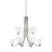 Generation Lighting GL3113009EN3962 Brushed Nickel Mid Sized Chandelier