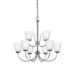 Generation Lighting GL3116609962 Brushed Nickel Mid Sized Chandelier