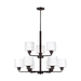 Generation Lighting GL3128809710 Bronze Mid Sized Chandelier