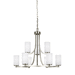 Generation Lighting GL3139109EN3962 Brushed Nickel Mid Sized Chandelier