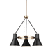 Generation Lighting GL3141303EN3848 Satin Brass Mini Chandelier