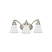 Generation Lighting GL40011EN3773 Two Tone Nickel 3 Bulb Bathroom Light