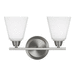 Generation Lighting GL4413002962 Brushed Nickel 2 Bulb Bathroom Light