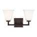 Generation Lighting S4413702778 Brushed Oil Rubbed Bronze 2 Bulb Bathroom Light