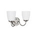 Generation Lighting GL4416602EN3962 Brushed Nickel 2 Bulb Bathroom Light