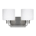 Generation Lighting GL4428802962 Brushed Nickel 2 Bulb Bathroom Light