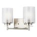 Generation Lighting S4437302962 Brushed Nickel 2 Bulb Bathroom Light