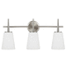 Generation Lighting GL4440403962 Brushed Nickel 3 Bulb Bathroom Light