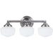 Generation Lighting GL44438962 Brushed Nickel 3 Bulb Bathroom Light