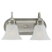Generation Lighting GL44851965 Antique Brushed Nickel 2 Bulb Bathroom Light