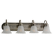 Generation Lighting GL44853965 Antique Brushed Nickel 4 or more Bulb Bathroom Light