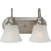 Generation Lighting GL44940962 Brushed Nickel 2 Bulb Bathroom Light