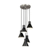 Generation Lighting GL5141305962 Brushed Nickel Multi Light Pendant