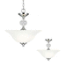 Generation Lighting GL771340205 Chrome / Optic Crystal Semi Flush Mount Ceiling Light