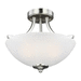 Generation Lighting GL7716502962 Brushed Nickel Semi Flush Mount Ceiling Light