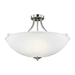 Generation Lighting GL7716504EN3962 Brushed Nickel Semi Flush Mount Ceiling Light