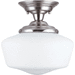 Generation Lighting GL77436962 Brushed Nickel Semi Flush Mount Ceiling Light