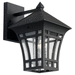 Generation Lighting GL8813212 Black Outdoor Entrance Wall Light