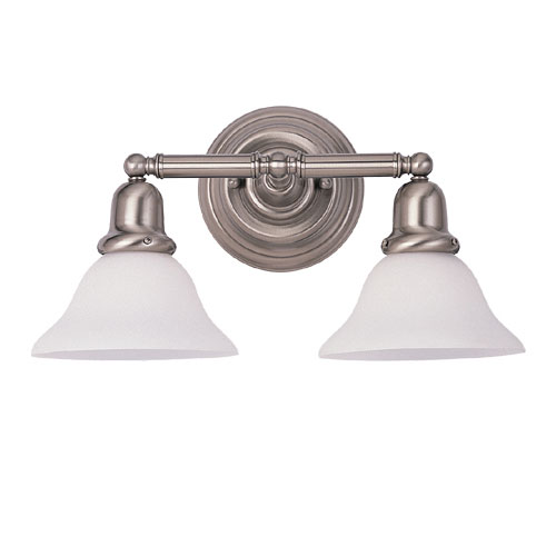 GL44061962 Sussex 2 Bulb Bathroom Lighting - Brushed Nickel