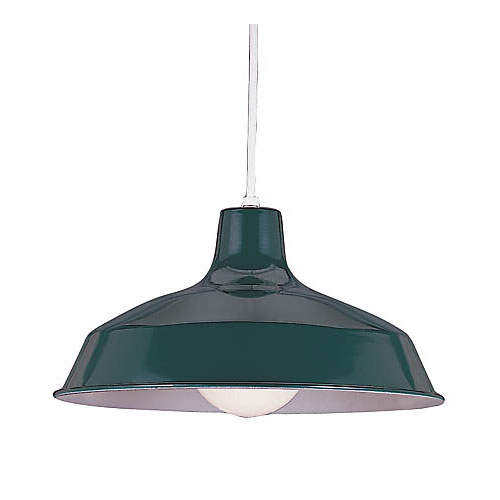 S651995 Painted Shade Pendant Down Light Pendant Light - Emerald Green